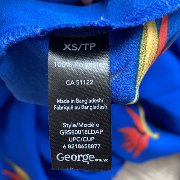 Blue Tank Top Flowy Size XS - Picture 4 of 4